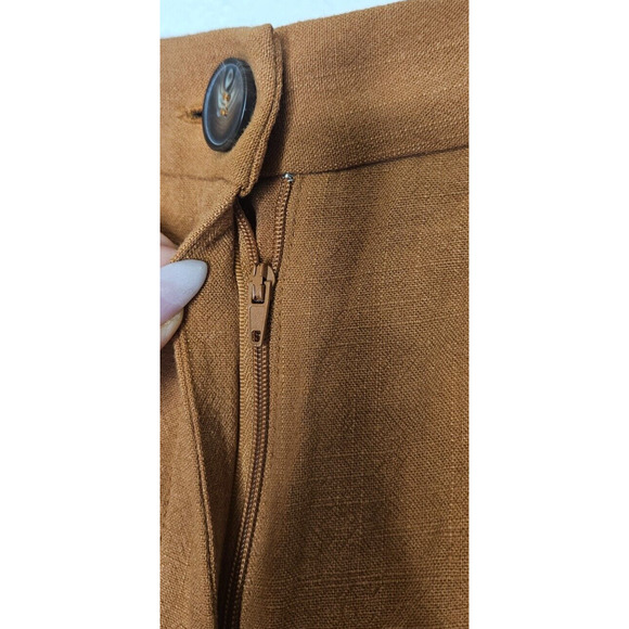 Forever 21 Womens Shorts Medium Brown Woven Pockets Linen Blend Chic Preppy NWT - Picture 5 of 13